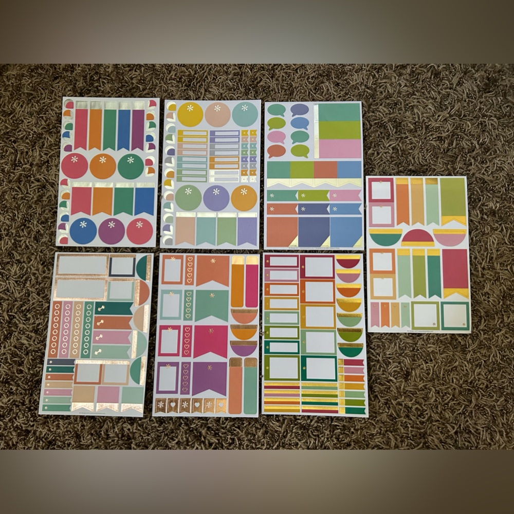 Erin Condren 7 Sheet Sticker Bundle #1 of 5